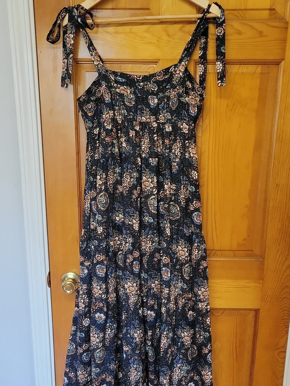 Ulla Johnson Cordelia Floral Tie-Shoulder Midi Dress size 4 ***SAME DAY SHIP - Picture 6 of 7